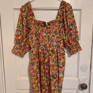 NWT RIXO for Target Floral Puff Sleeve Dress